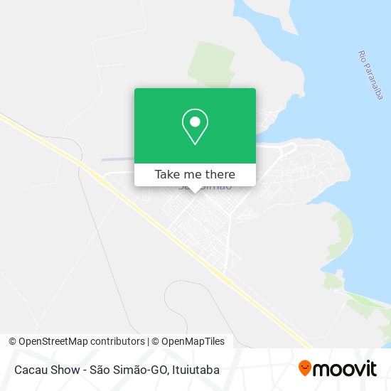 Cacau Show - São Simão-GO map