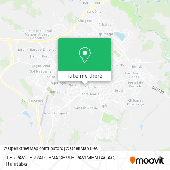 TERPAV TERRAPLENAGEM E PAVIMENTACAO map