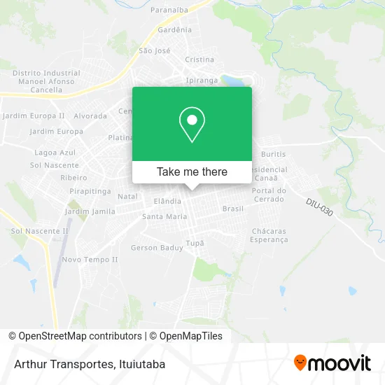 Arthur Transportes map
