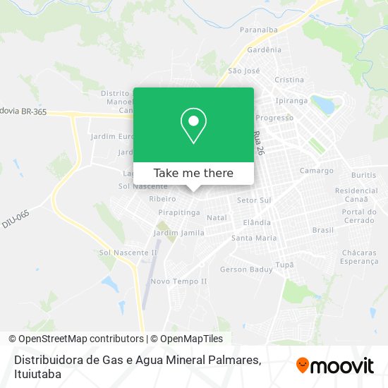 Distribuidora de Gas e Agua Mineral Palmares map