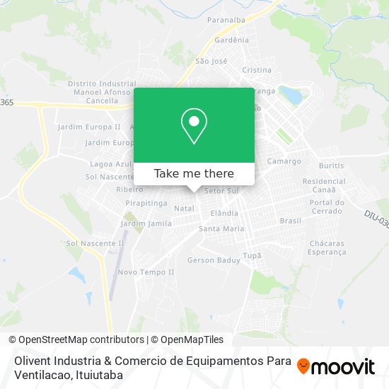 Olivent Industria & Comercio de Equipamentos Para Ventilacao map