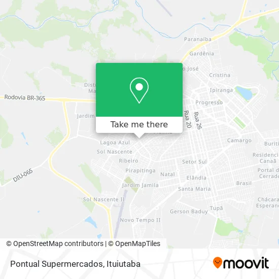 Pontual Supermercados map