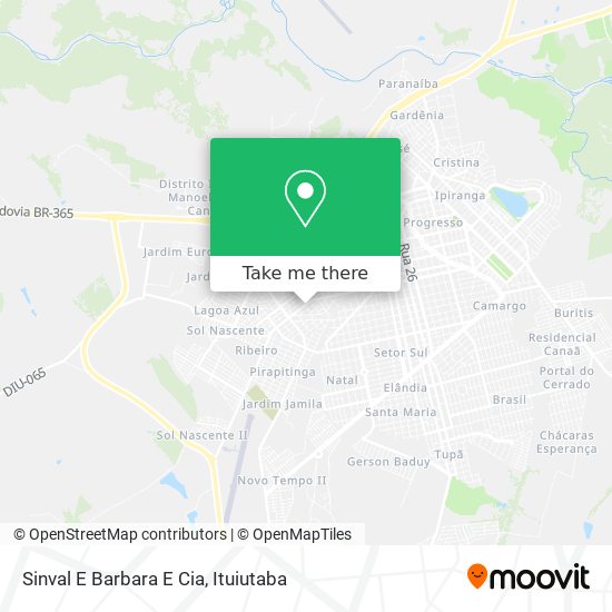 Sinval E Barbara E Cia map