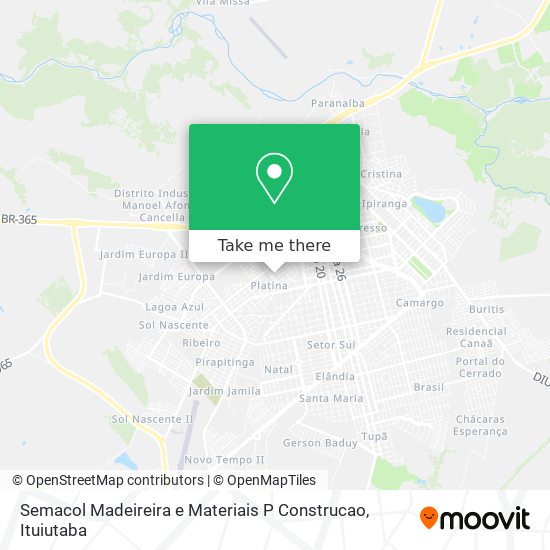 Mapa Semacol Madeireira e Materiais P Construcao