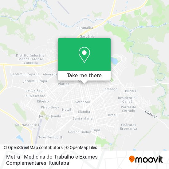 Metra - Medicina do Trabalho e Exames Complementares map