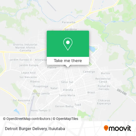 Detroit Burger Delivery map