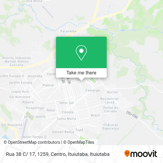 Rua 38 C/ 17, 1259, Centro, Ituiutaba map