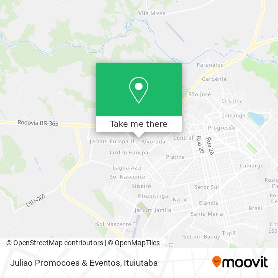 Mapa Juliao Promocoes & Eventos