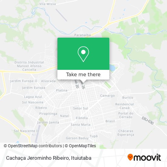 Cachaça Jerominho Ribeiro map
