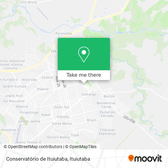 Mapa Conservatório de Ituiutaba