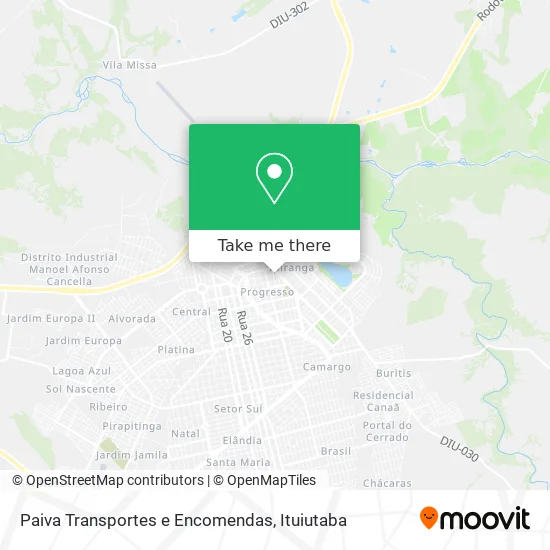 Paiva Transportes e Encomendas map