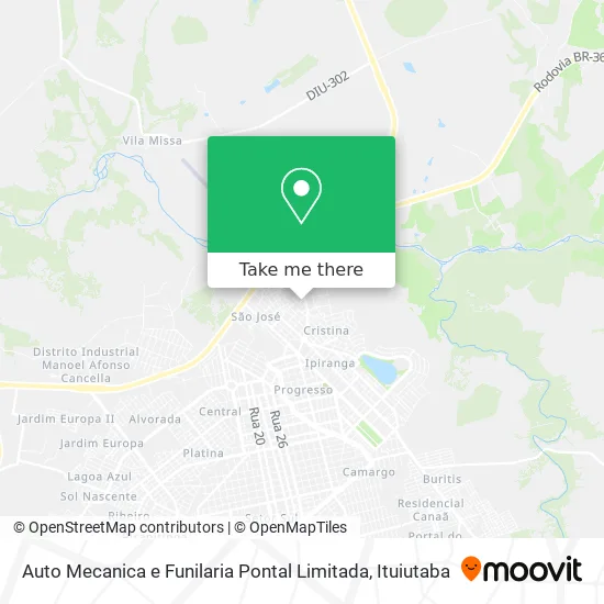 Auto Mecanica e Funilaria Pontal Limitada map