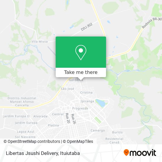 Libertas Jsushi Delivery map