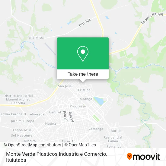 Monte Verde Plasticos Industria e Comercio map