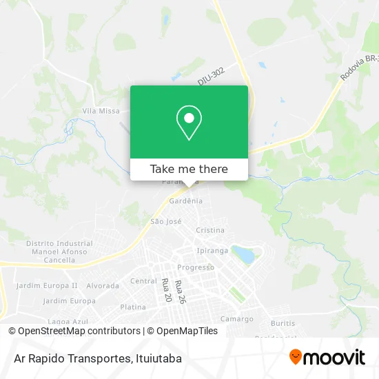 Ar Rapido Transportes map