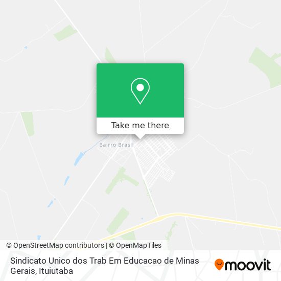 Sindicato Unico dos Trab Em Educacao de Minas Gerais map