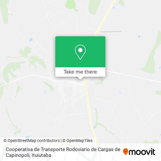 Cooperativa de Transporte Rodoviario de Cargas de Capinopoli map