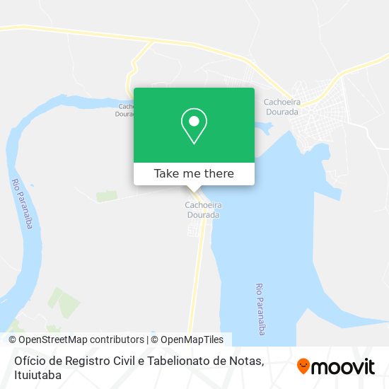 Ofício de Registro Civil e Tabelionato de Notas map