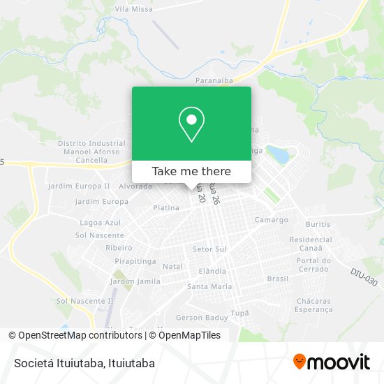 Societá Ituiutaba map