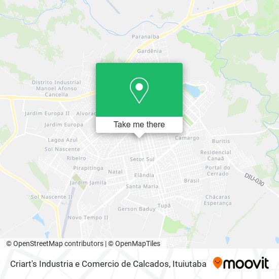 Criart's Industria e Comercio de Calcados map