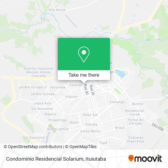 Condomínio Residencial Solarium map