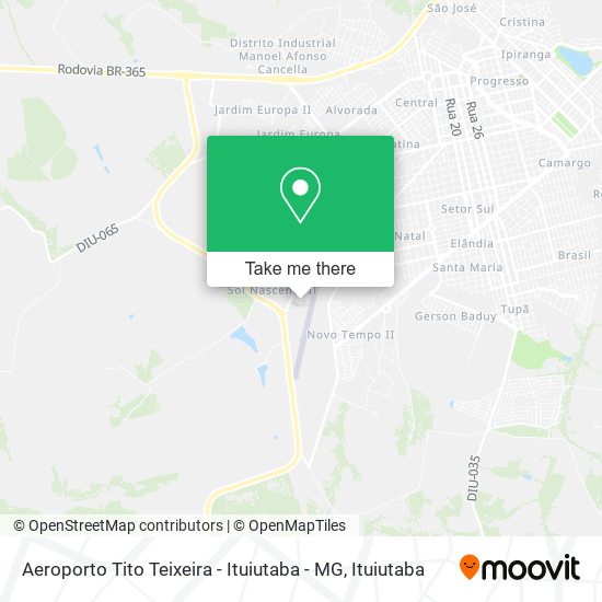 Aeroporto Tito Teixeira - Ituiutaba - MG map