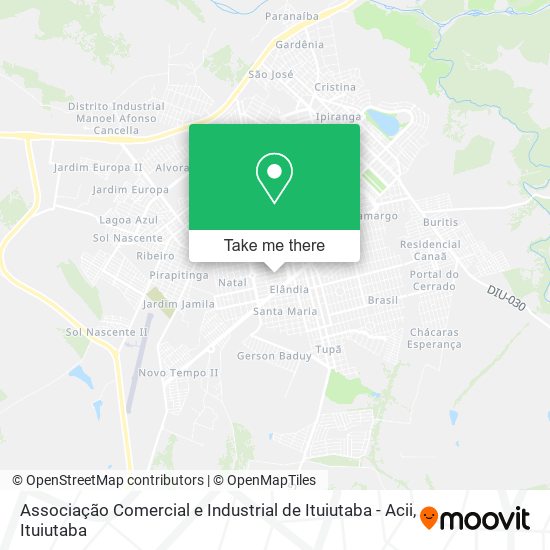 Associação Comercial e Industrial de Ituiutaba - Acii map