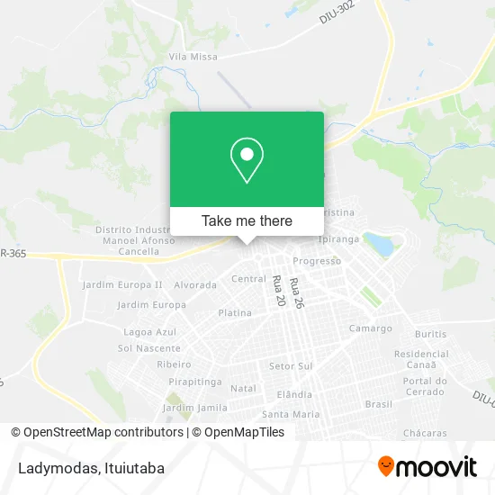 Ladymodas map