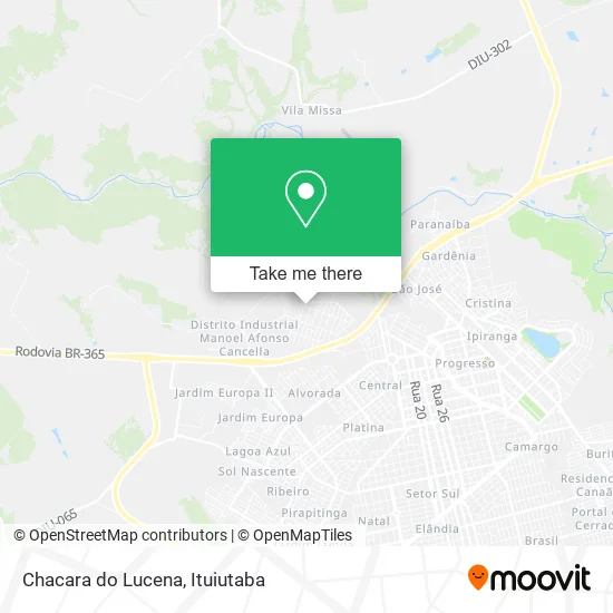 Chacara do Lucena map