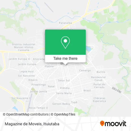 Magazine de Moveis map
