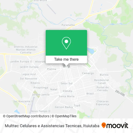 Multtec Celulares e Assistencias Tecnicas map