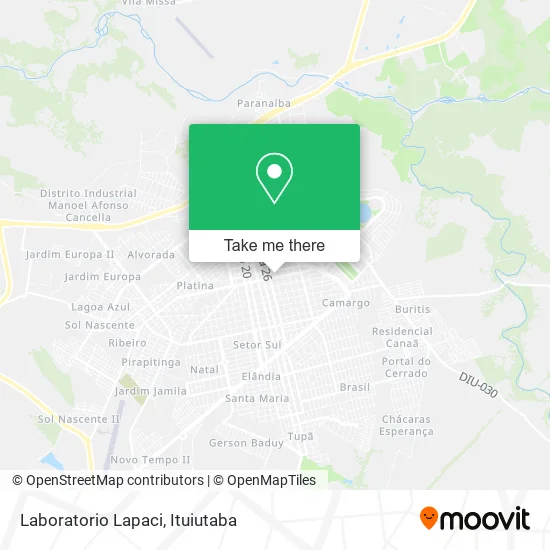 Laboratorio Lapaci map