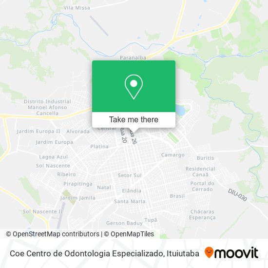 Coe Centro de Odontologia Especializado map