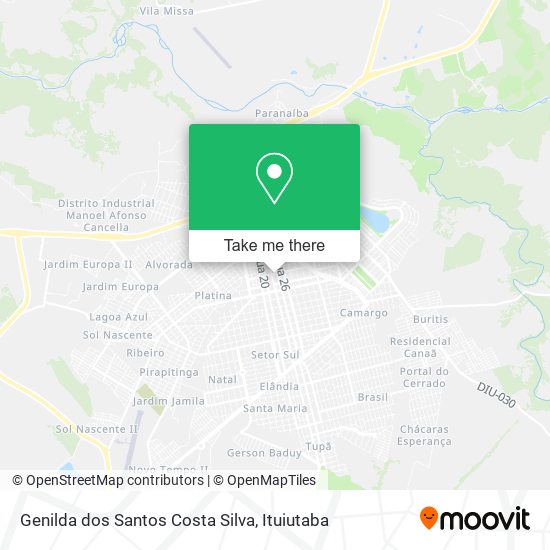 Genilda dos Santos Costa Silva map