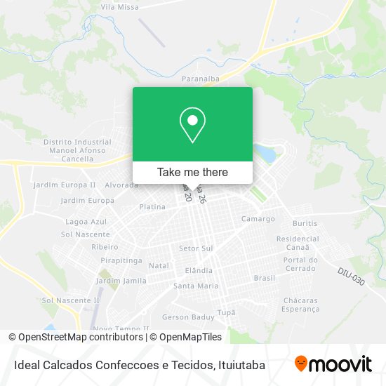 Ideal Calcados Confeccoes e Tecidos map