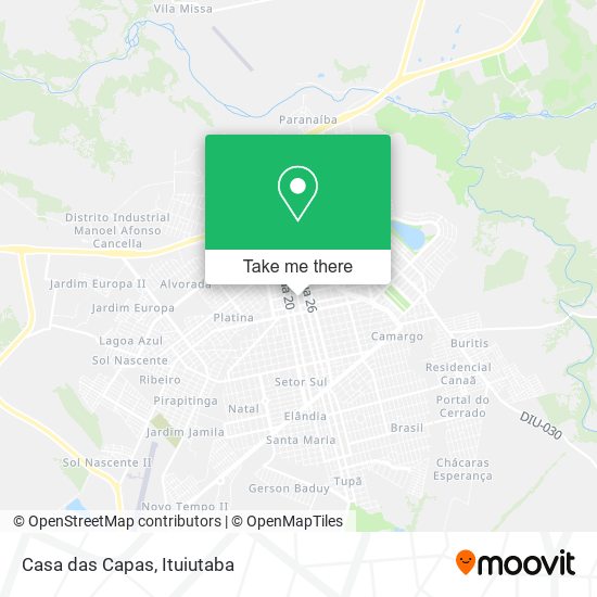 Mapa Casa das Capas