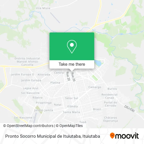Pronto Socorro Municipal de Ituiutaba map