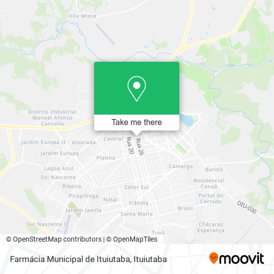 Farmácia Municipal de Ituiutaba map