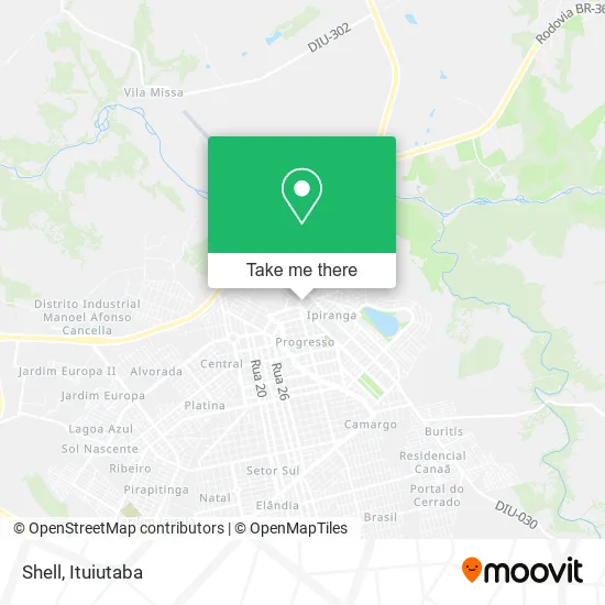 Mapa Shell