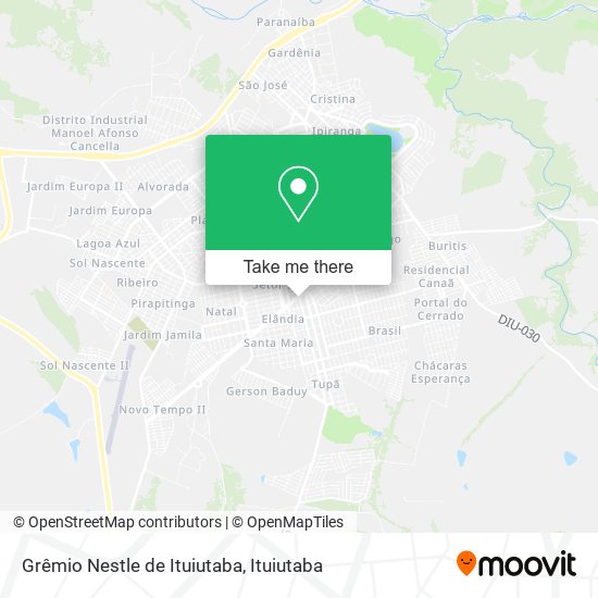 Mapa Grêmio Nestle de Ituiutaba