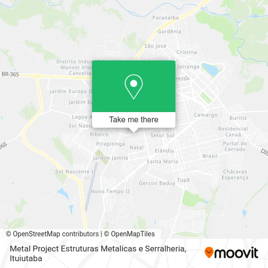Metal Project Estruturas Metalicas e Serralheria map