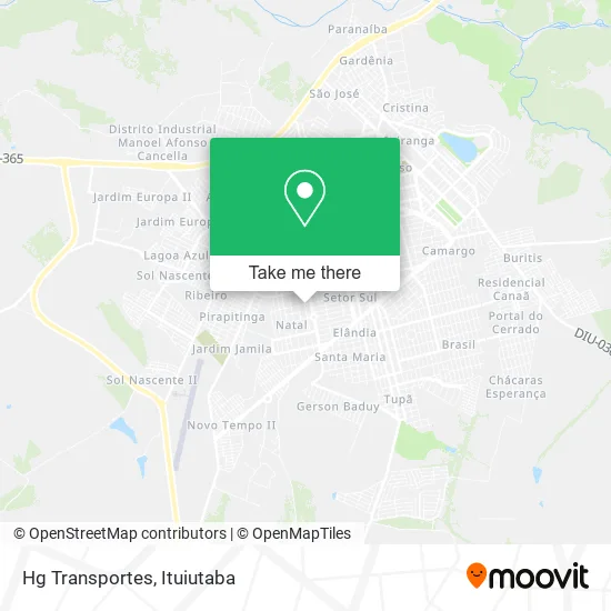 Hg Transportes map