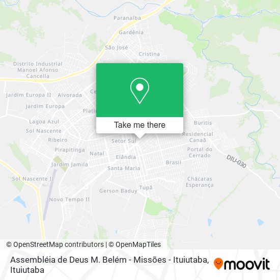 Assembléia de Deus M. Belém - Missões - Ituiutaba map