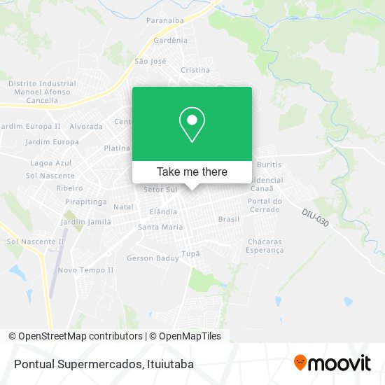 Pontual Supermercados map