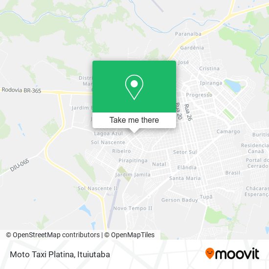 Moto Taxi Platina map