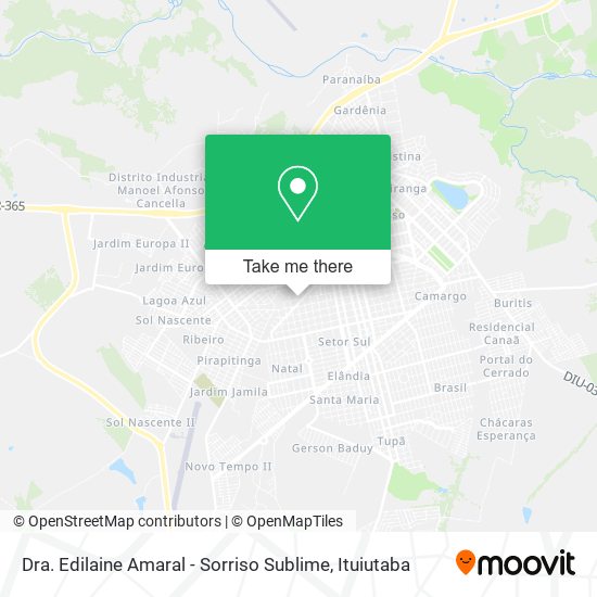 Dra. Edilaine Amaral - Sorriso Sublime map