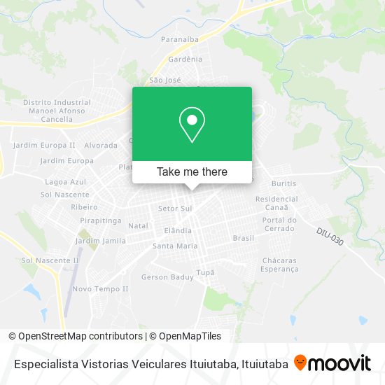 Especialista Vistorias Veiculares Ituiutaba map