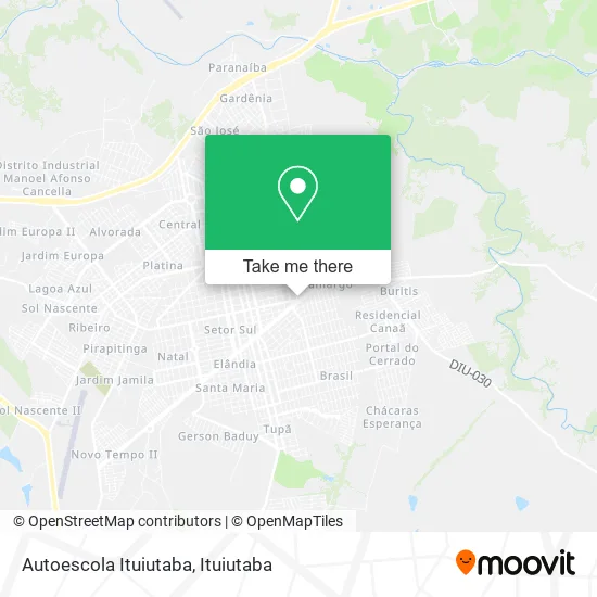 Autoescola Ituiutaba map