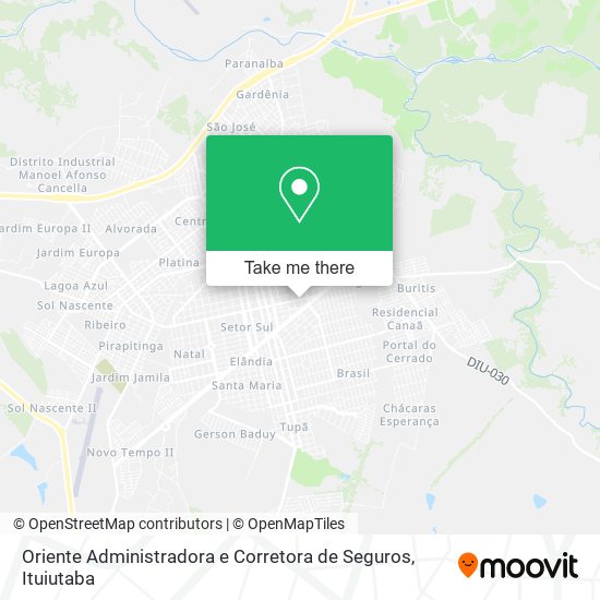 Oriente Administradora e Corretora de Seguros map