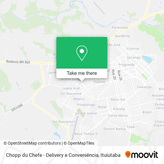 Mapa Chopp du Chefe - Delivery e Conveniência